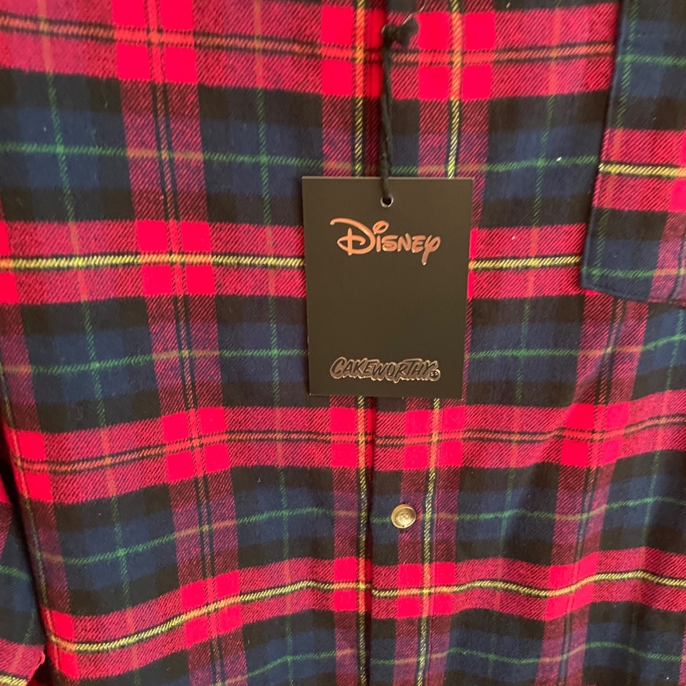 Disney x CakeWorthy Snow White & 7 dwarfs Button Up Flannel Size 4X NEW! w/ tags - Picture 3 of 4